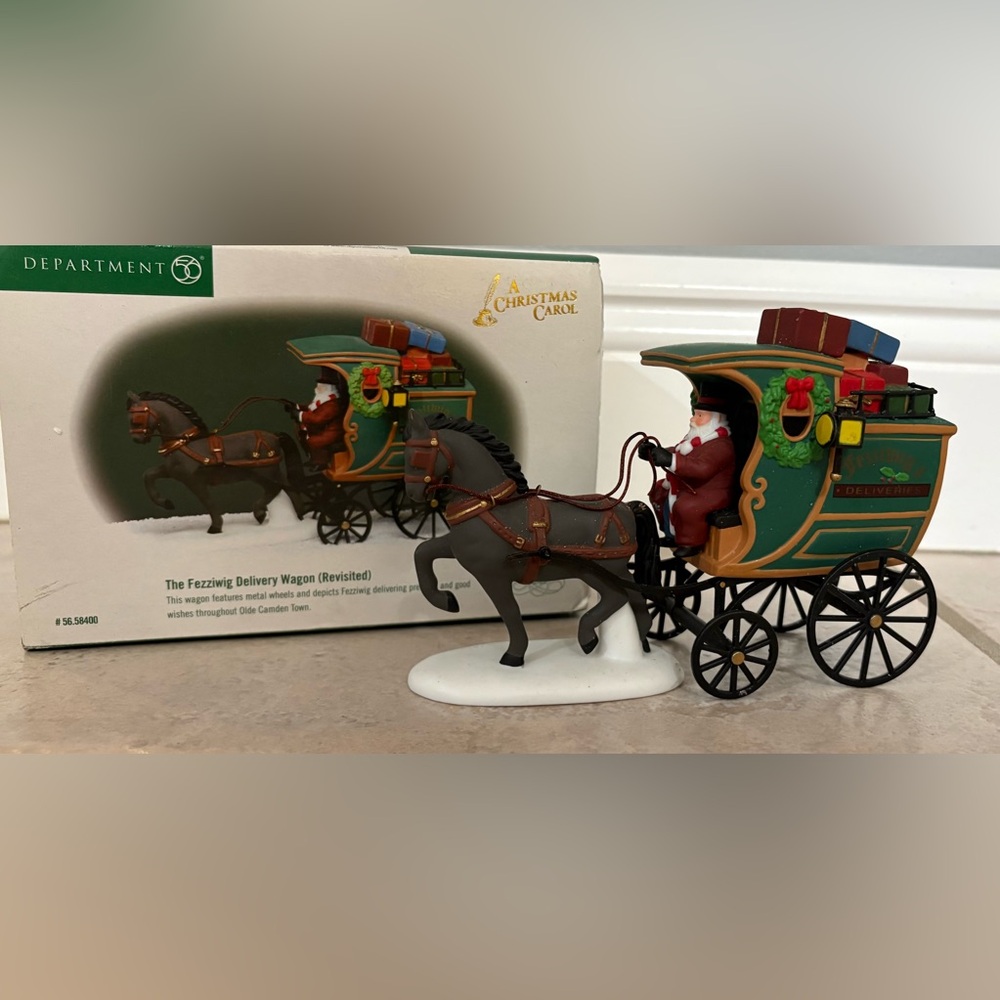 Department 56 The Fezziwig Delivery Wagon (Revisited)
Festive Delivery Wagon